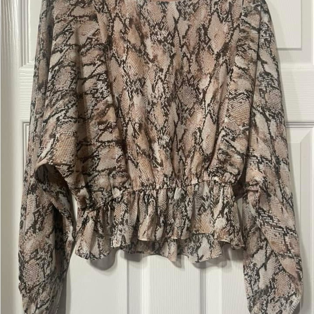 Snake Print Women's Top